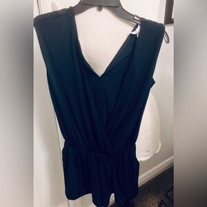 Elegant Navy Sleeveless romper